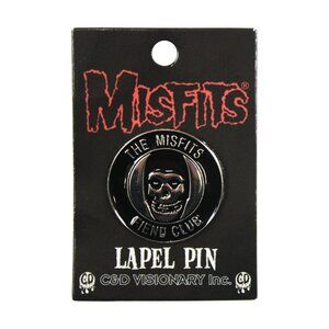 Misfits Enamel Pin - Fiend Club Skull - Punk Rock Music Band Apparel Gift NWT